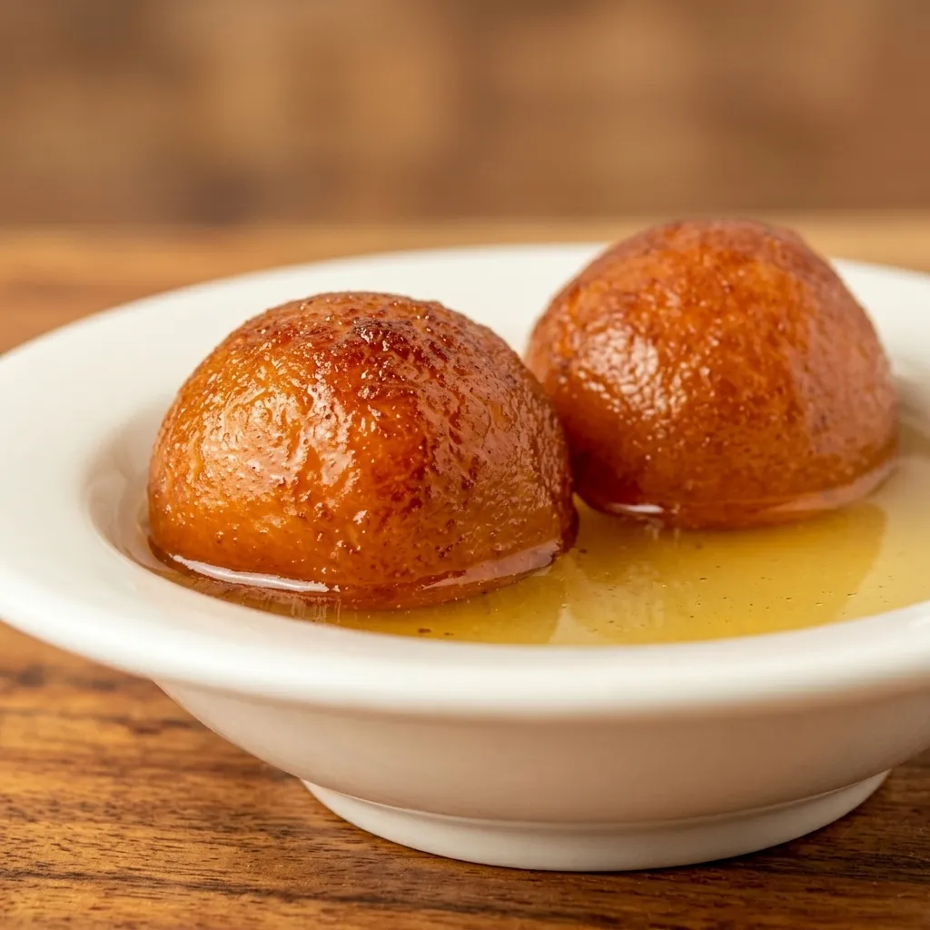 Gulab Jamun at New Delhi Indian Restaurant in Saskatoon, SK