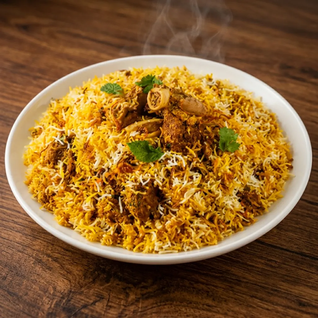 Lamb Biryani at New Delhi Indian Restaurant in Saskatoon, SK
